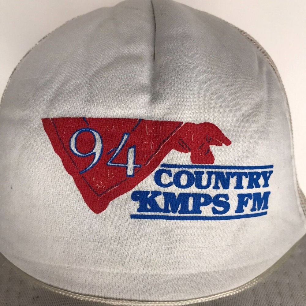 Vintage 94 Country KMPS FM Seattle Washington Snapback Distressed Hat - Picture 2 of 13